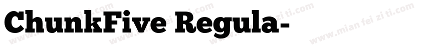 ChunkFive Regula字体转换